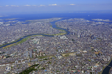 新川崎上空／Aerial view