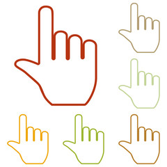 Obraz premium Hand sign illustration