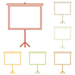 Blank Projection screen