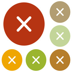 Fototapeta premium Cross sign illustration