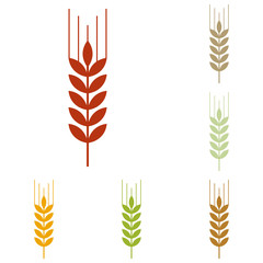 Wheat sign illustration