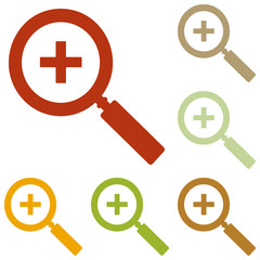 Fototapeta premium Zoom sign illustration