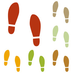 Imprint soles shoes sign