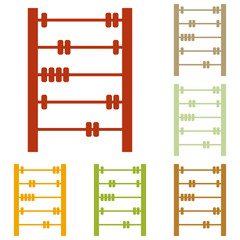 Retro abacus sign
