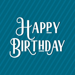 Happy birthday lettering vector