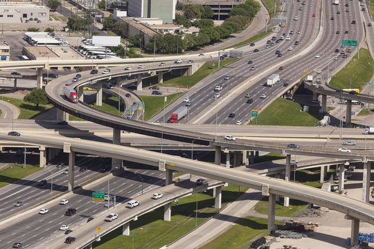 Highway Intersection In Dallas