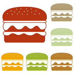 Burger simple sign