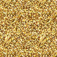 Gold glitter shine texture on a white background. Golden explosion of confetti. Golden abstract particles on a white background. Isolated Holiday Design elements. Vector illustration.
