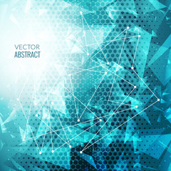 3D Abstract Business Background with Triangles, Lines and Shapes. EPS10 Design Layout for Your Business.