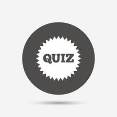 Quiz sign icon. Questions and answers game.