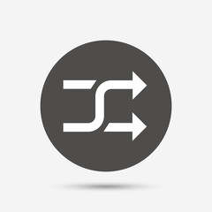Shuffle sign icon. Random symbol.