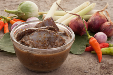 pickled fish,traditional Thai style pickled fish(thai accent is