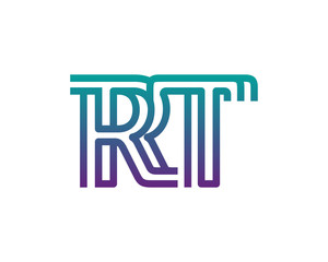 RT lines letter logo
