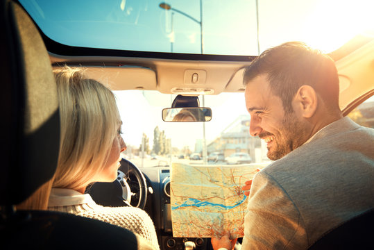 Couple traveling