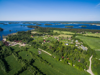 Fototapeta na wymiar Aerial Karelia view, Russia