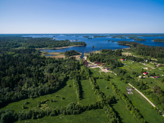 Fototapeta na wymiar Aerial Karelia view, Russia