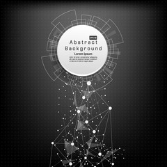 Abstract technology futuristic network