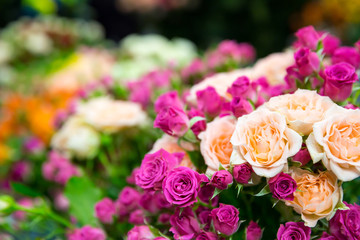 Bouquet of red roses