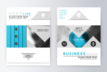 Blue annual Report Brochure. A4 Vector. Annual report design of the first and last page . Business brochure. Catalog Cover. Cover design Report Annual. sover design Report. Business sover design.
