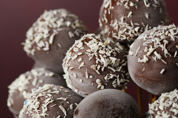 Chocolate cake pops