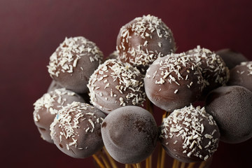 Chocolate cake pops