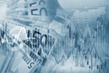 Forex Trading Blue Concept