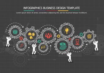 Obraz na płótnie Canvas Infographics business design template