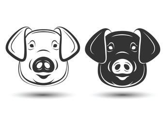Face Pig vector