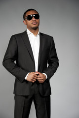 Attractive African American Male in A Suit