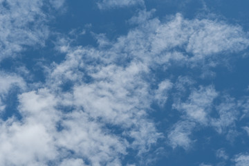 White cloud with Blue sky