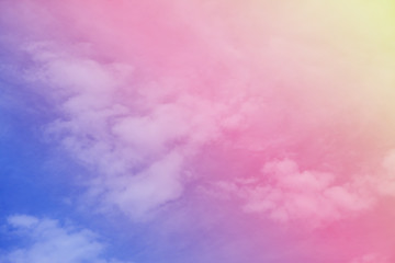 Multicolored clouds in the sky, Blue sky and clouds