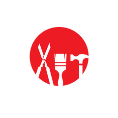 Mechanic service logo idea repair creative symbol concept