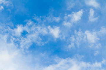 Blue Sky And Clouds. peaceful sky and cloud in good weather day. Sky And Clouds in day time.