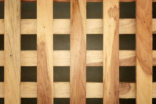wooden cross or lattice wall