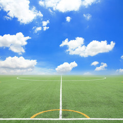 Obraz premium Soccer football field stadium