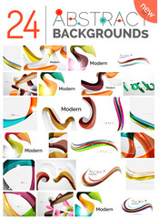 Motion concept abstract background set