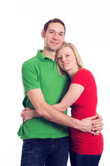 Fototapeta premium young couple in an embrace
