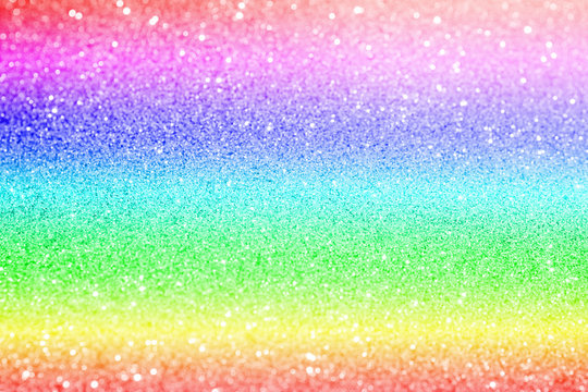rainbow and pastel glitter texture abstract background