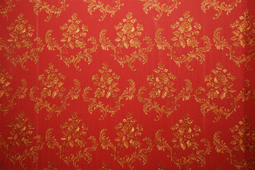 Red old wallpaper