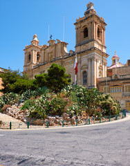 Fototapeta premium The Collegiate church of St Lawrence in Birgu, Malta