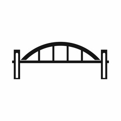 Bridge icon, simple style