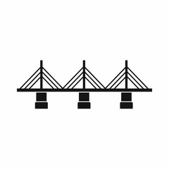 Obraz premium Bridge icon, simple style