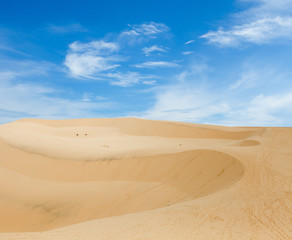 Fototapeta na wymiar Heat in a desert