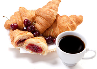 croissants and coffee