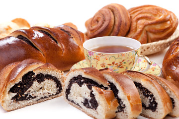 Tea with baking