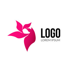Obraz premium Abstract vector beauty spa salon logo. Abstract colorful logo concept