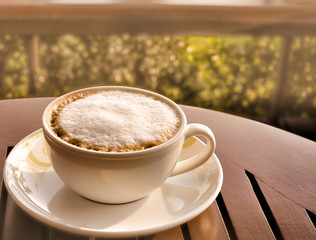 a cup of coffee