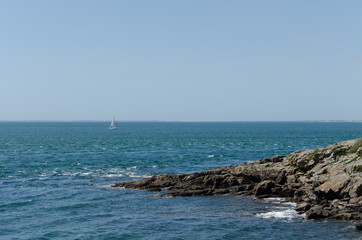 Fototapeta na wymiar Bord de mer en Bretagne