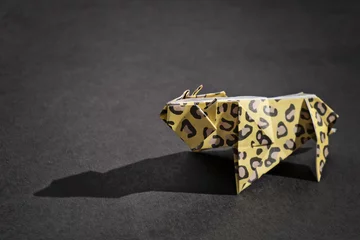 Fotobehang Origami leopard © Burhan Bunardi