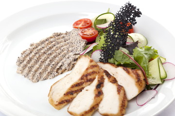 chicken breast with paste